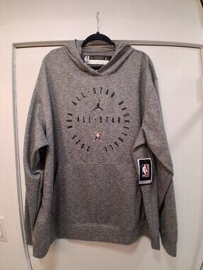 NBA Gray All-Star Circle Logo Hoodie